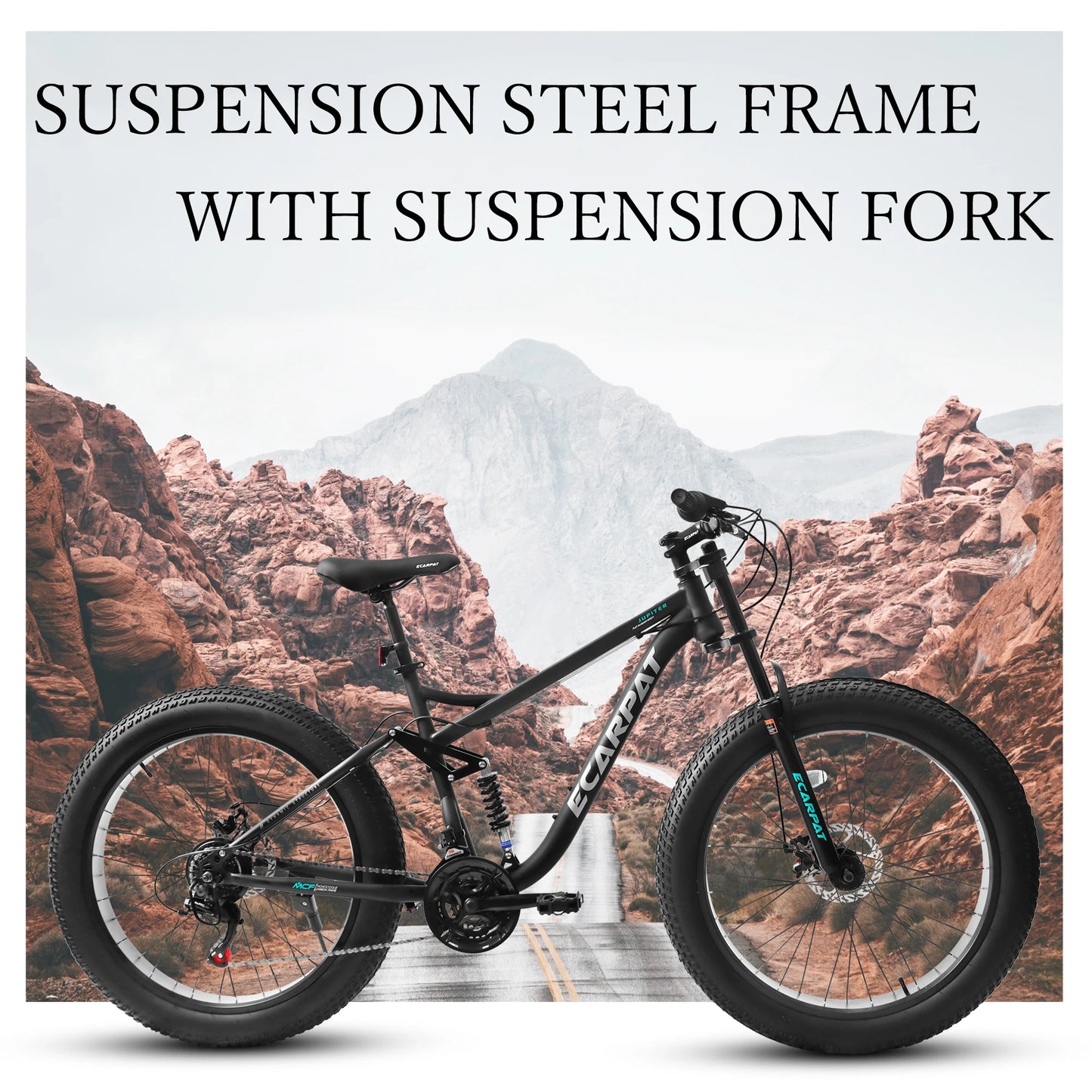 26 inch Mountain Bike, Full-Suspension 21 Speeds