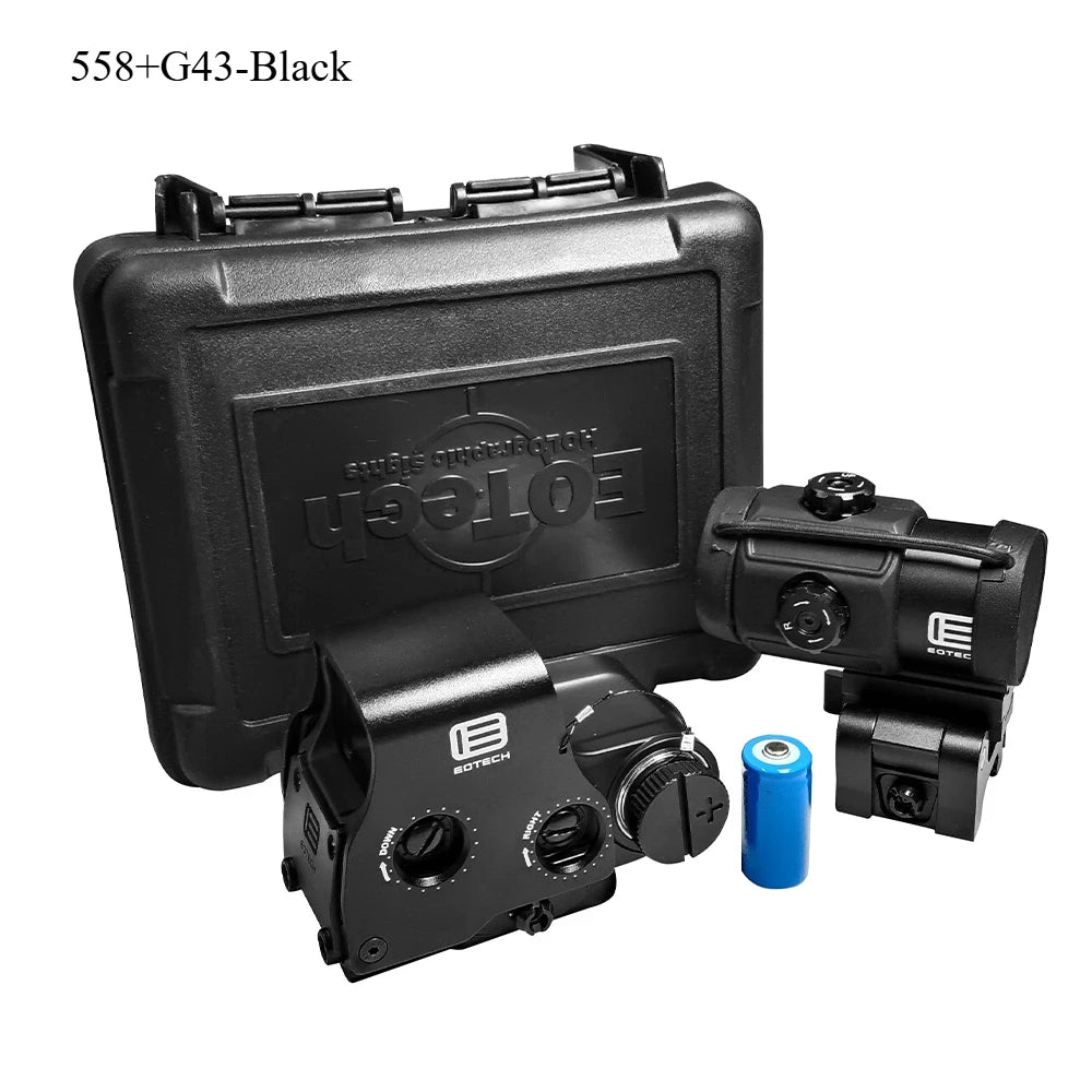 558+G43 Holographic Collimator Sight 558+G33/G45 Red Dot Optic Sight W/20mm Rail .