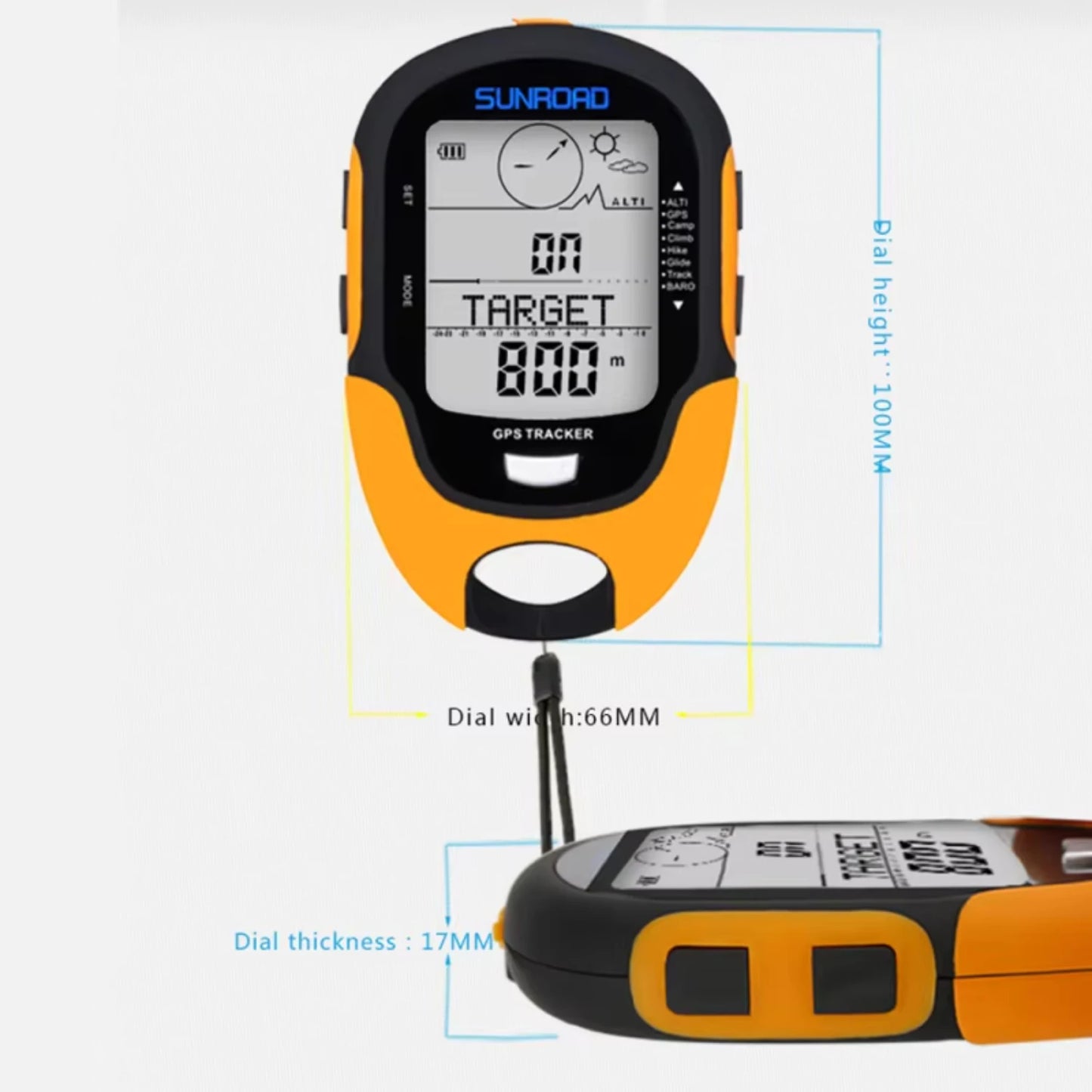 Portable Digital Altimeter Compass Locator Handheld GPS Navigation .