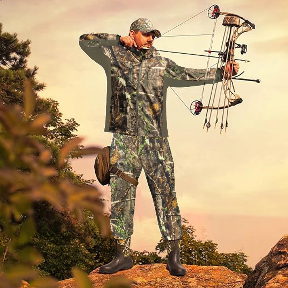 Water Resistant Silent Hunting Jacket and Pants.