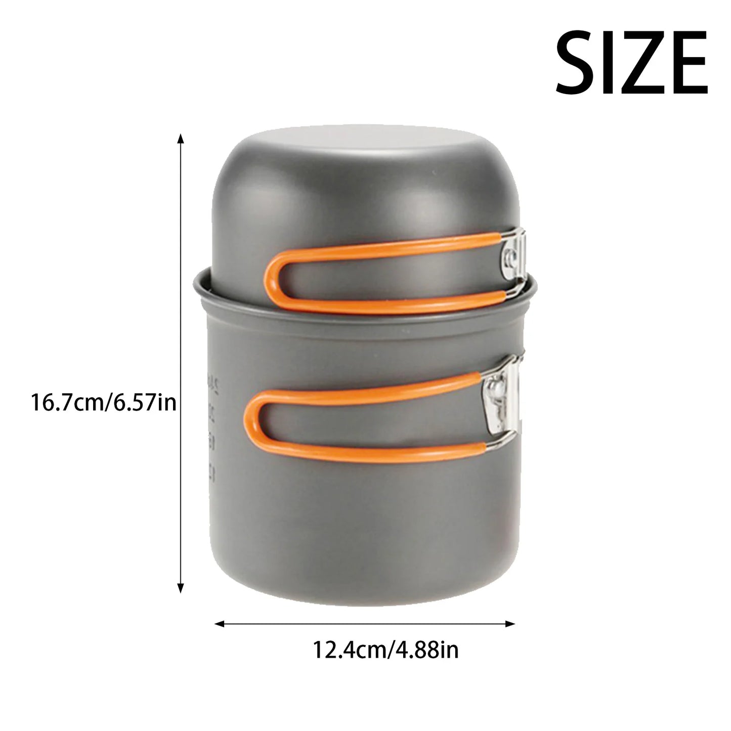 Cooking Set Portable Cook Gear Aluminum Alloy Cookware Set.