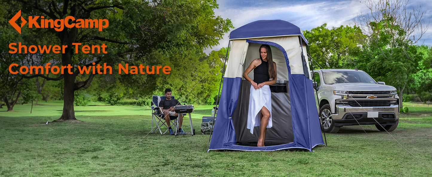 KingCamp Shower Tent Portable Outdoor Shower Tent Collapsible Shelter For Camping Hiking Beach Picnic Fishing