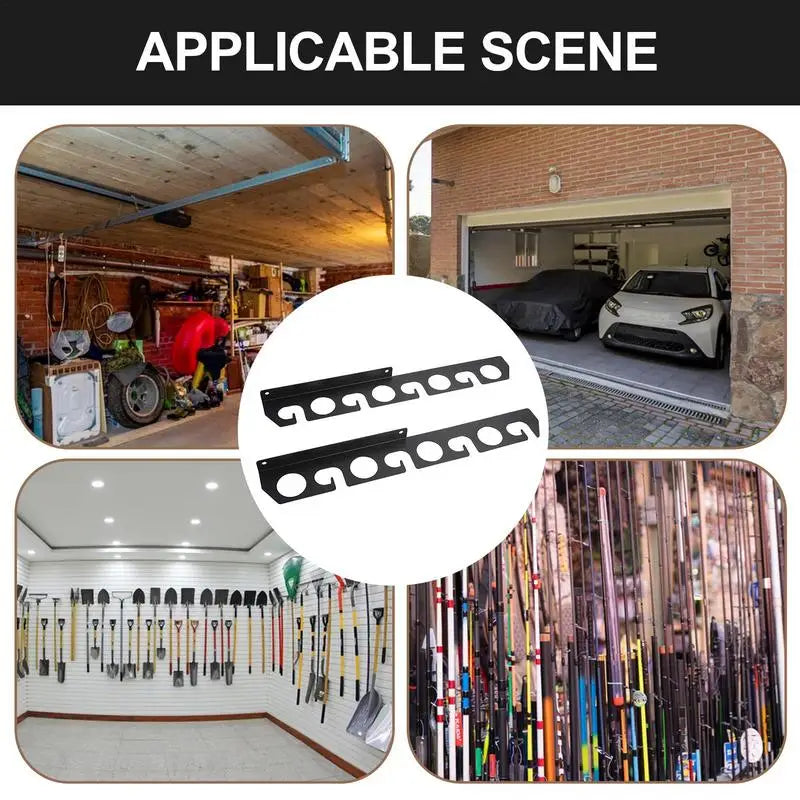Fishing Rod Storage Horizontal Wall Mounted Fishing Rod Storage Rack Sturdy Steel Fishing Rod Storage Rack Space-Saving Pole