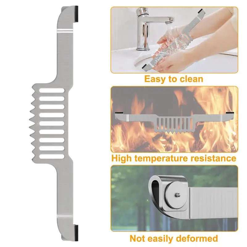 Griddle Spatula Holder Multifunctional BBQ Tool Rack Stainless Steel .