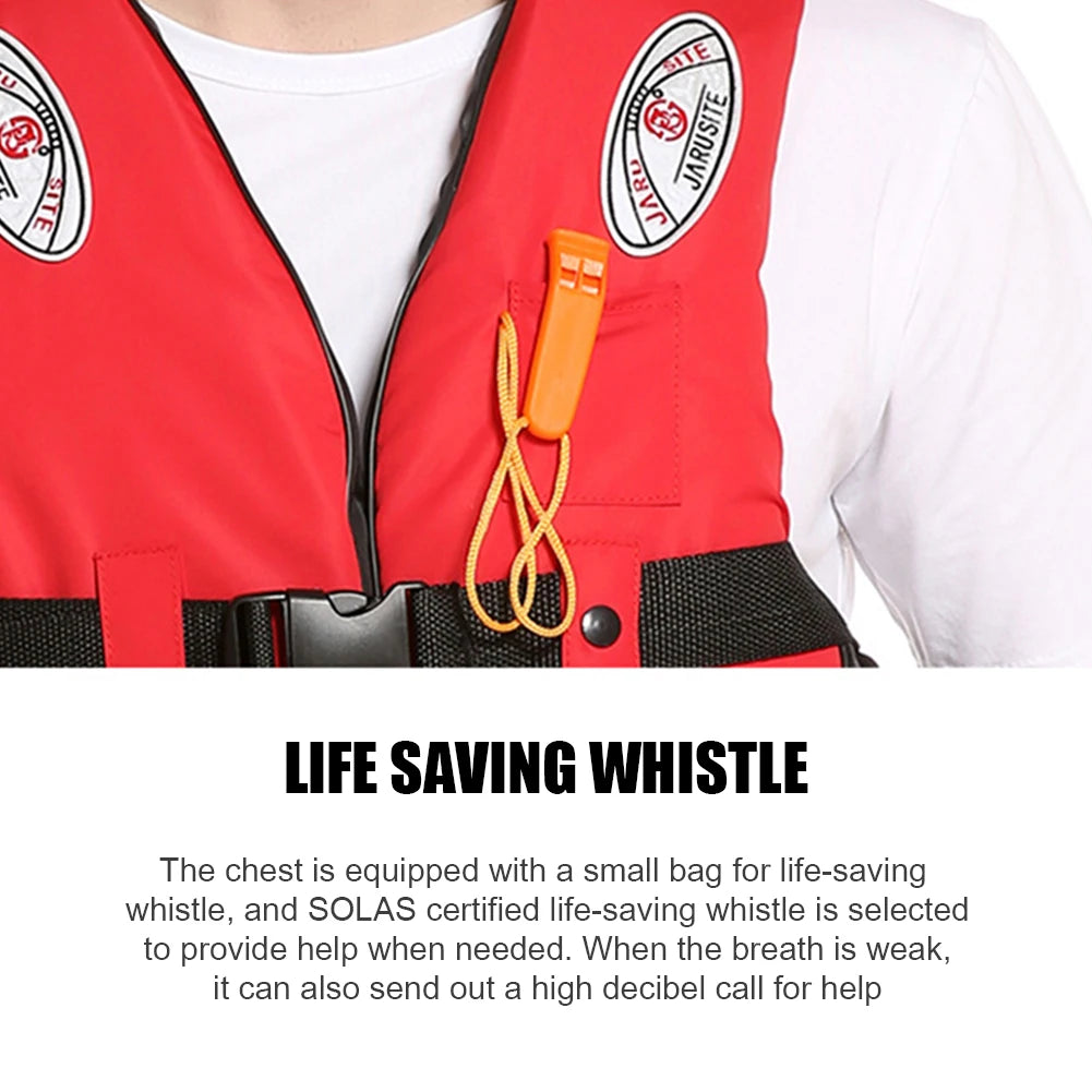 Swimming Buoyancy Life Vest for Kids Adults Red.