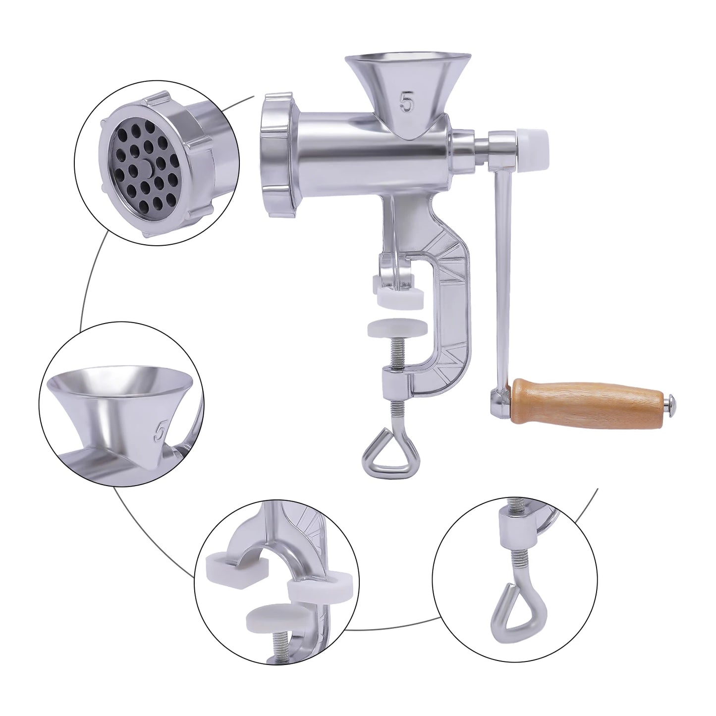 Versatile Manual Meat Grinder.