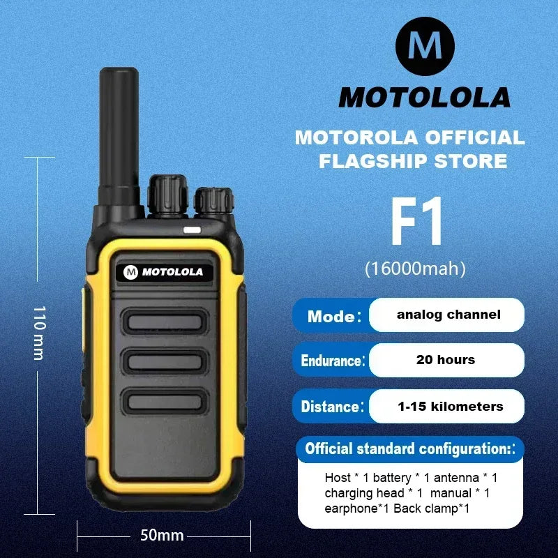 Motolola 2Pcs Mini Walkie Talkie Portable Two-Way Radio UHF.