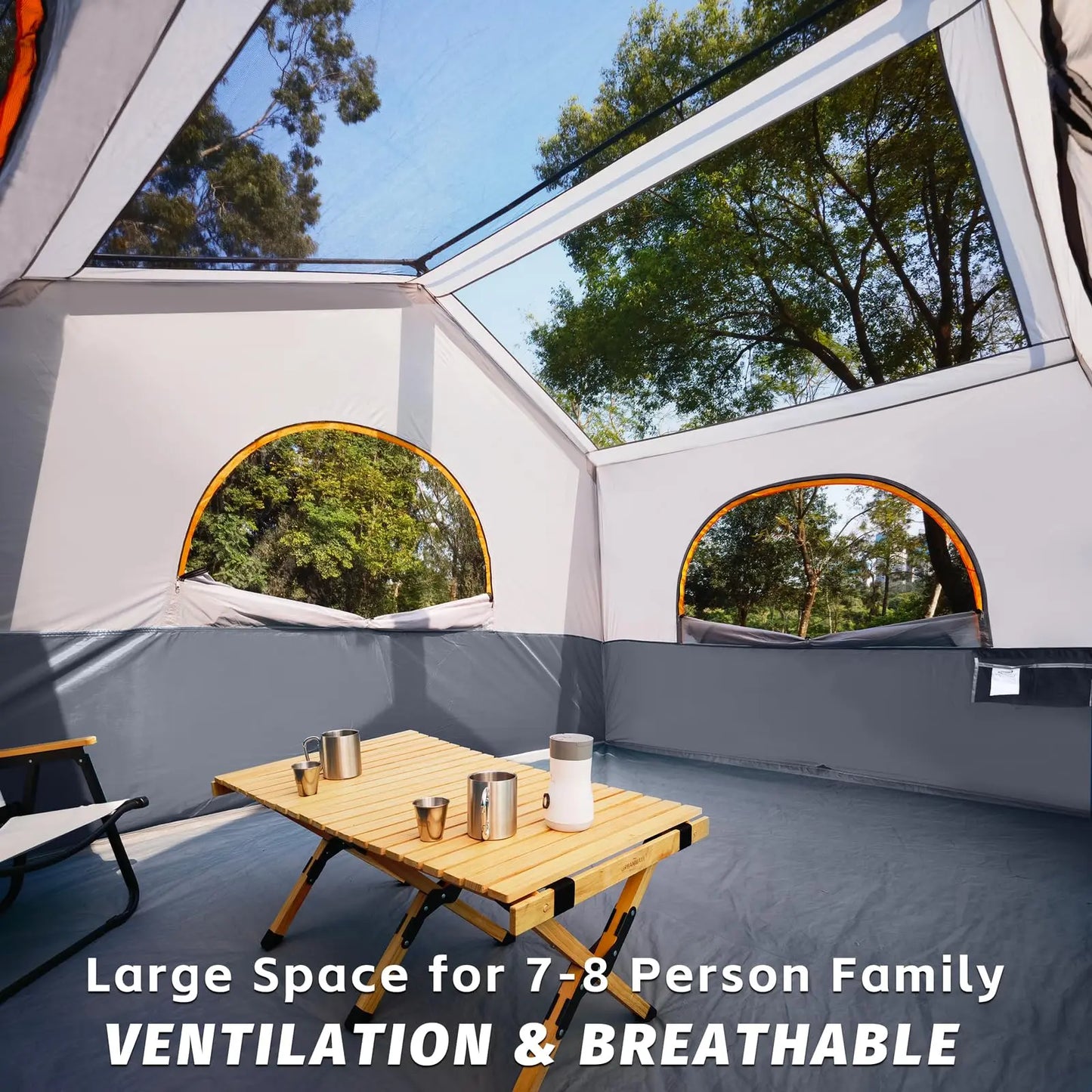 8 Person Camping Tent Portable .