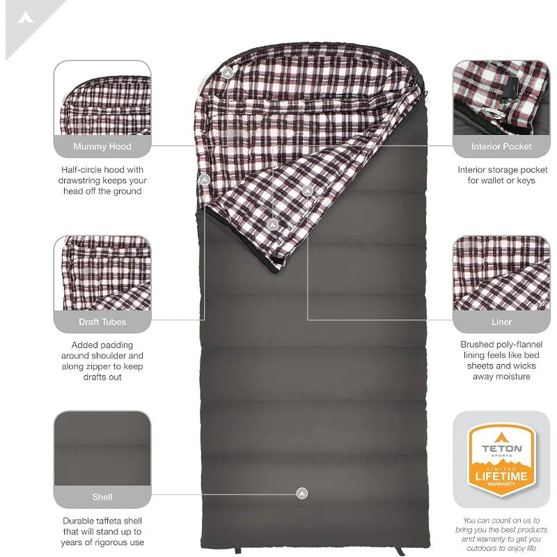 XXL Sleeping Bags for Adults and Kids.