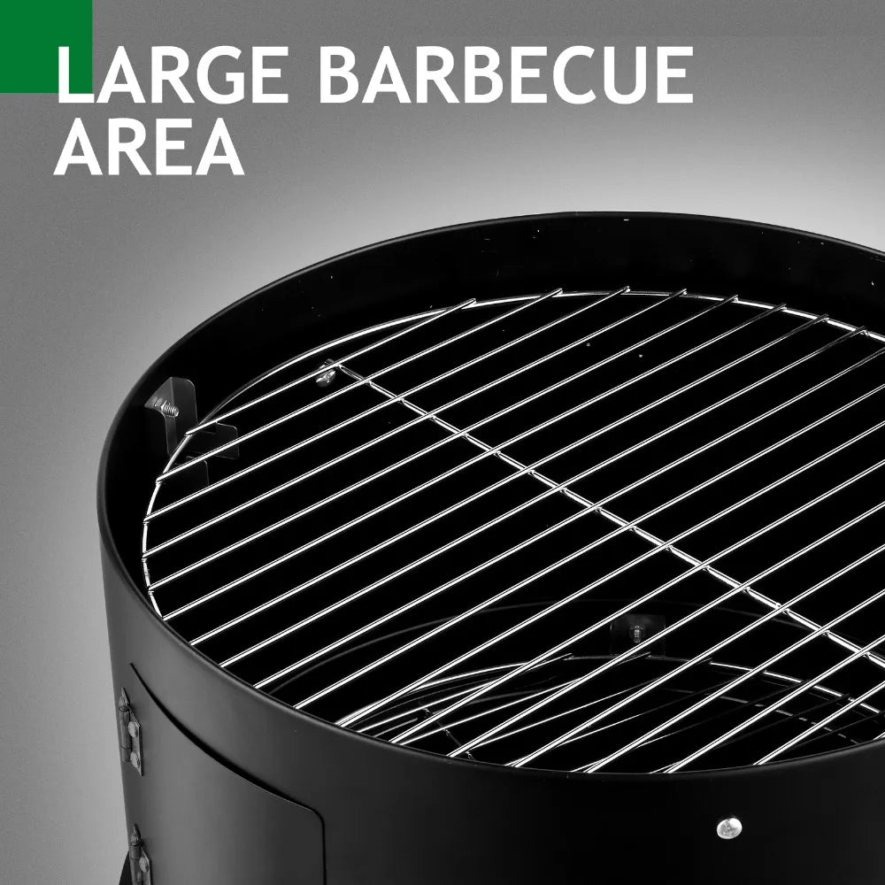 Adjustable Barrel Grill, Built-in Thermometer Combined