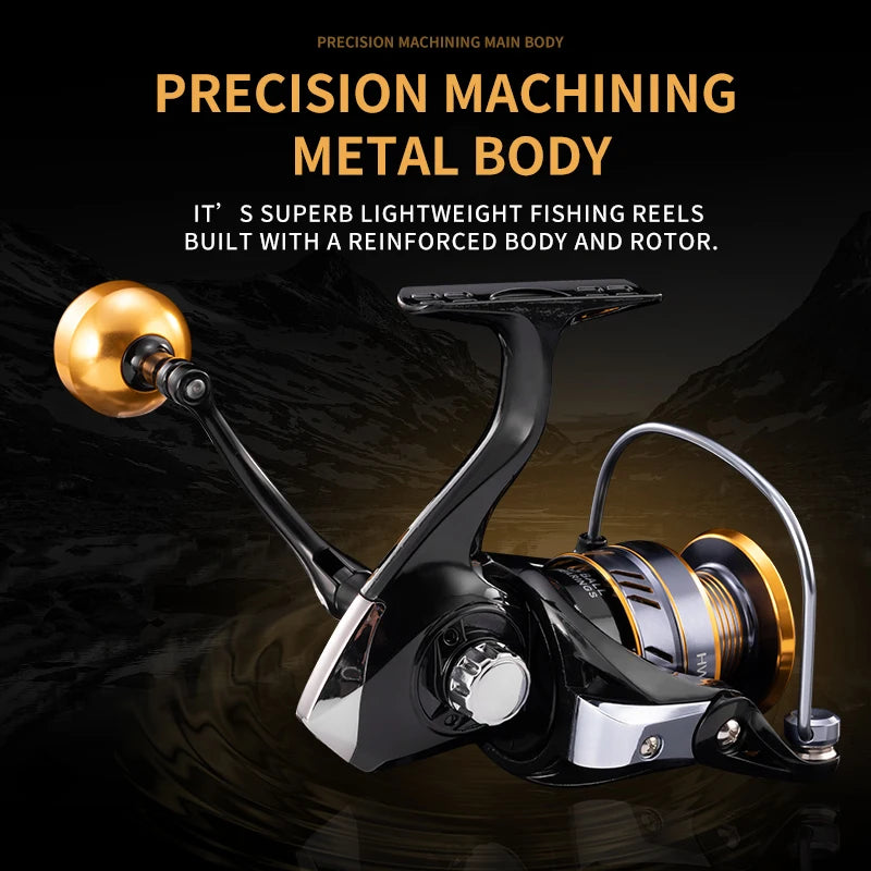 Fishing Reel All Metal Saltwater Freshwater Spinning Reel