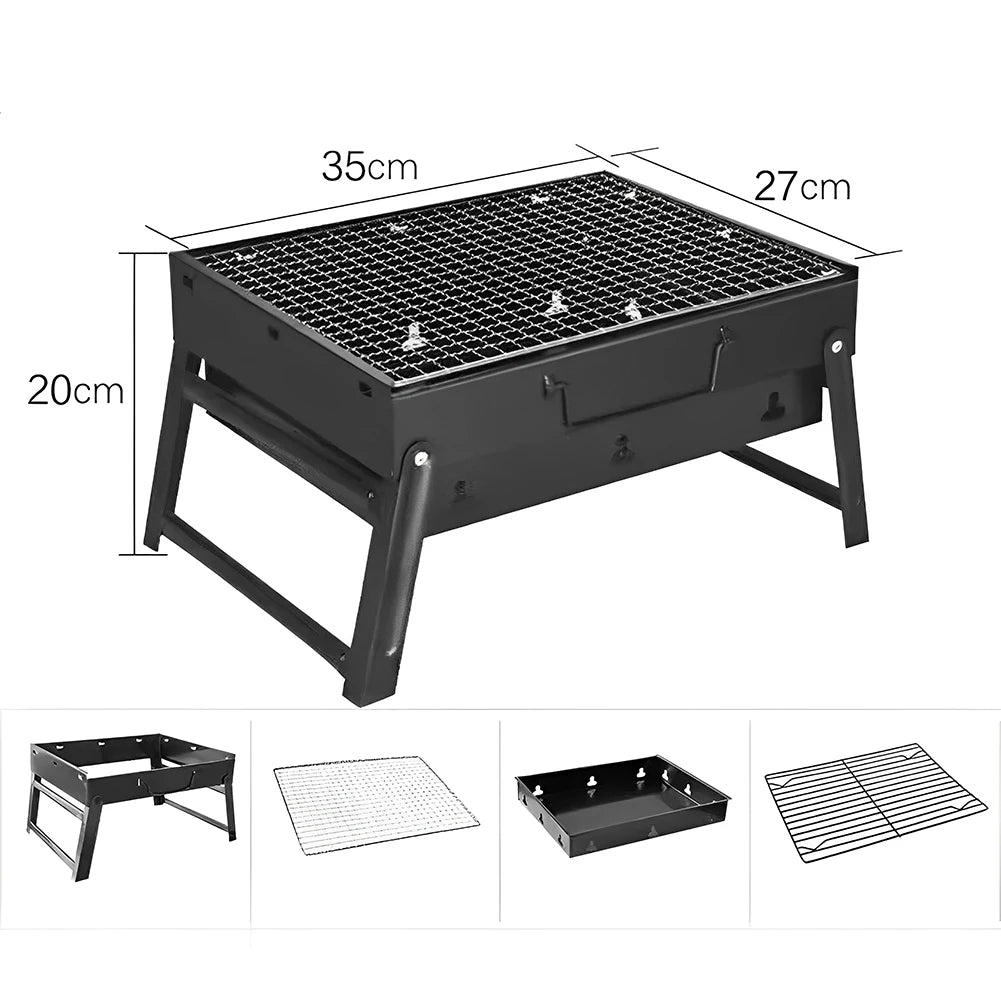 Folding BBQ Charcoal Grill Mini BBQ.