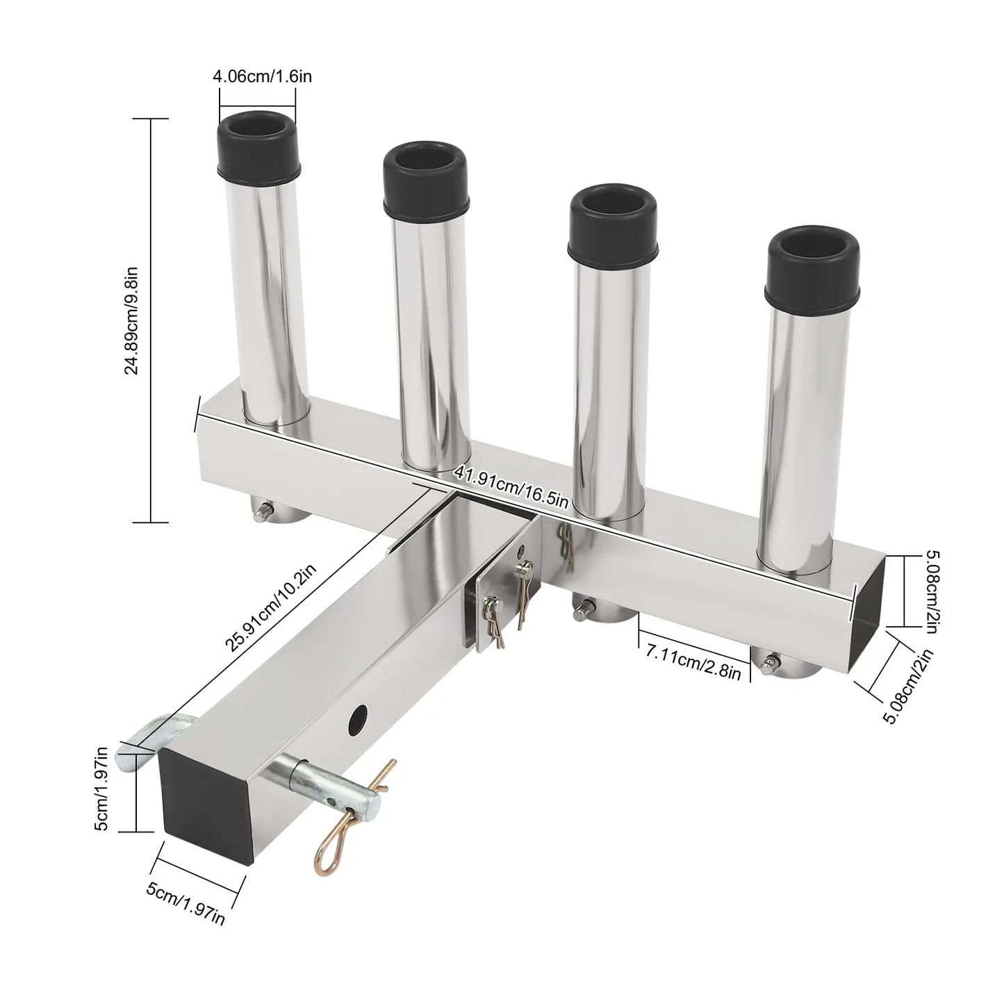 Hitch Mount Rod Holder