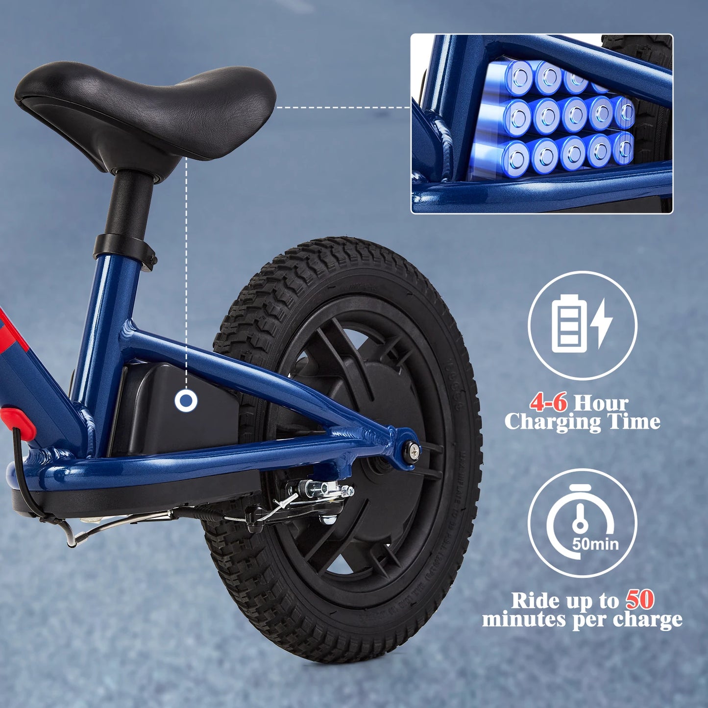Electric Bike For Kids Ages 3-5 Years Old Kids 24V 100W.