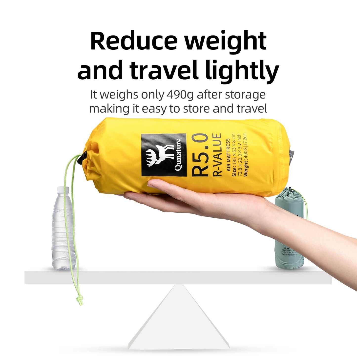 Outdoor Camping Inflatable Mattress Sleeping Pad Ultralight Waterproof.