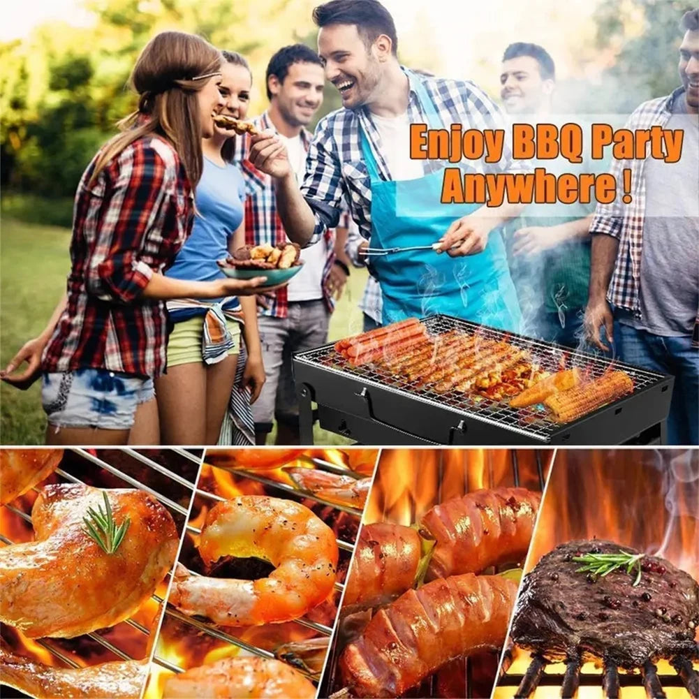 Folding BBQ Charcoal Grill Mini BBQ.