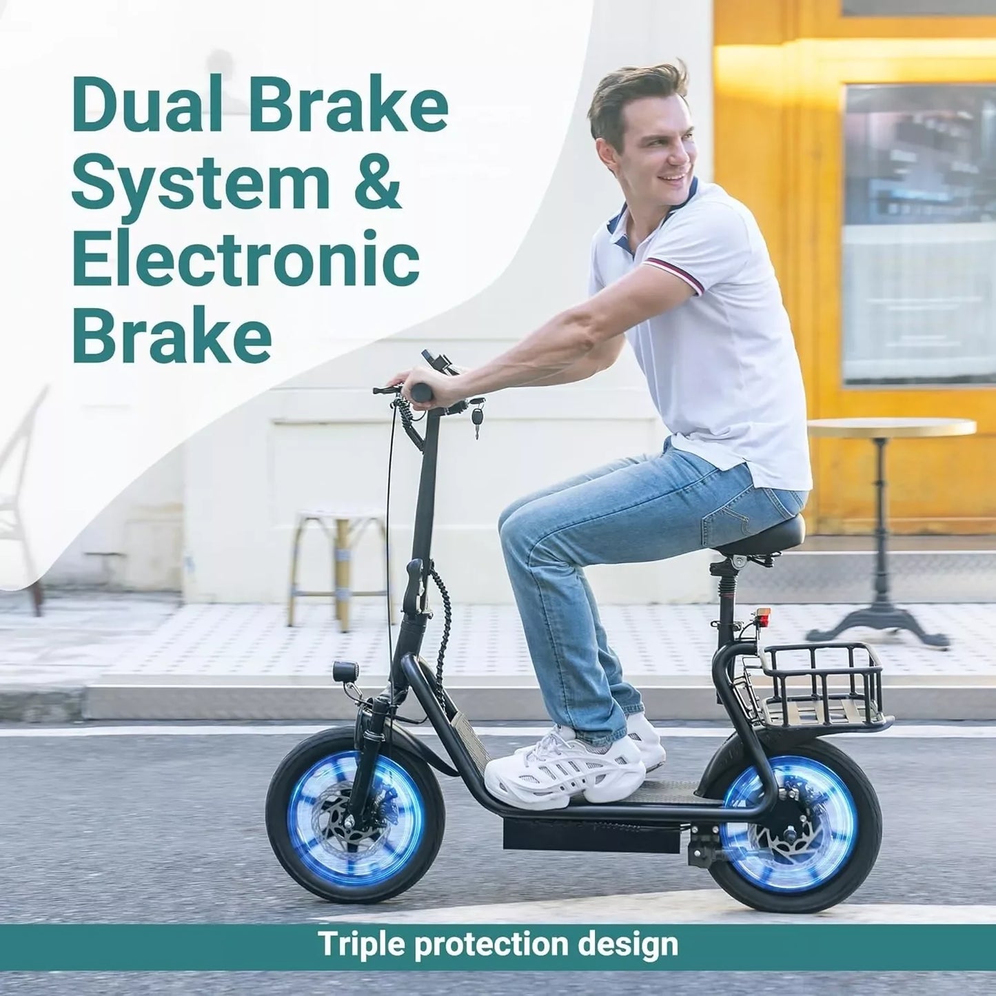 500W 14inch Electric Bicycle 10.4AH Battery 28Miles Max Range 22MPH.