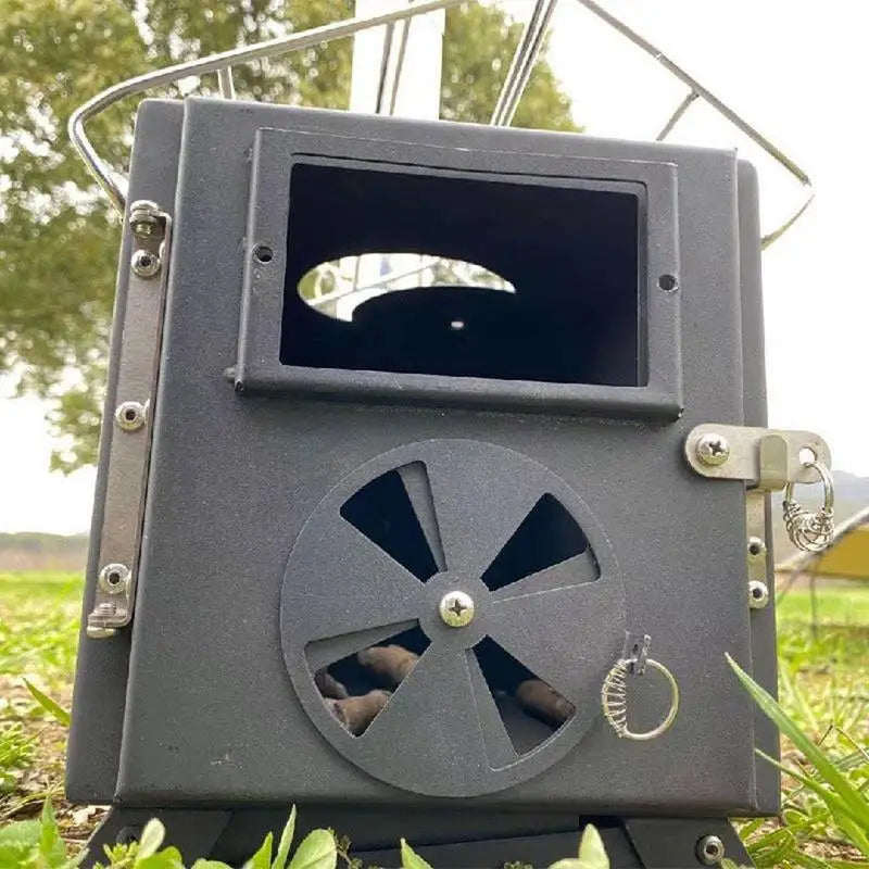 Folding Fire Wood Stove For Camping Tent.