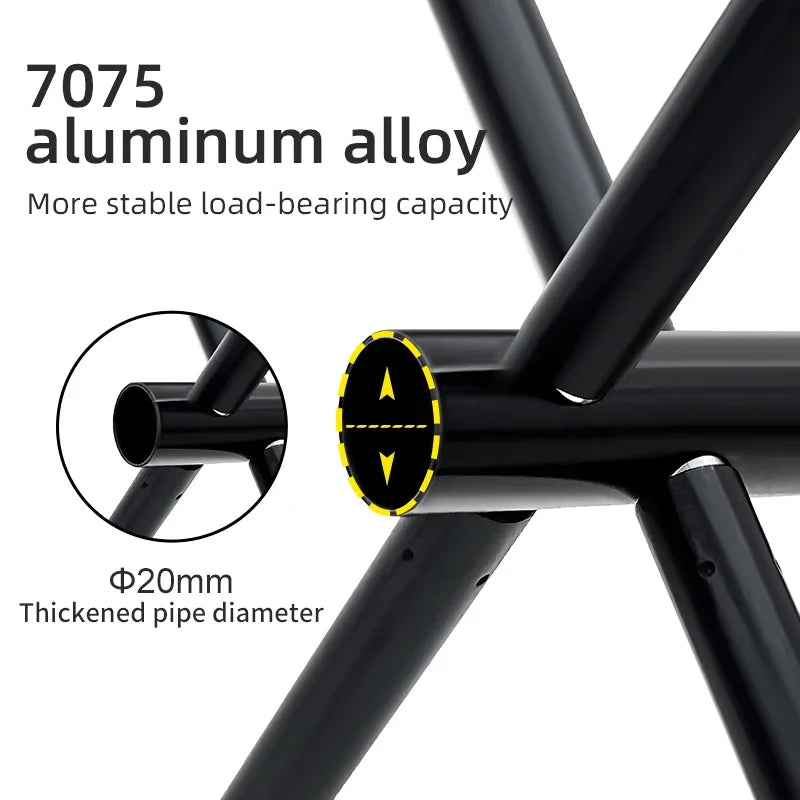 Outdoor Portable Folding Stool Aluminum Alloy Minin Storage Chair.