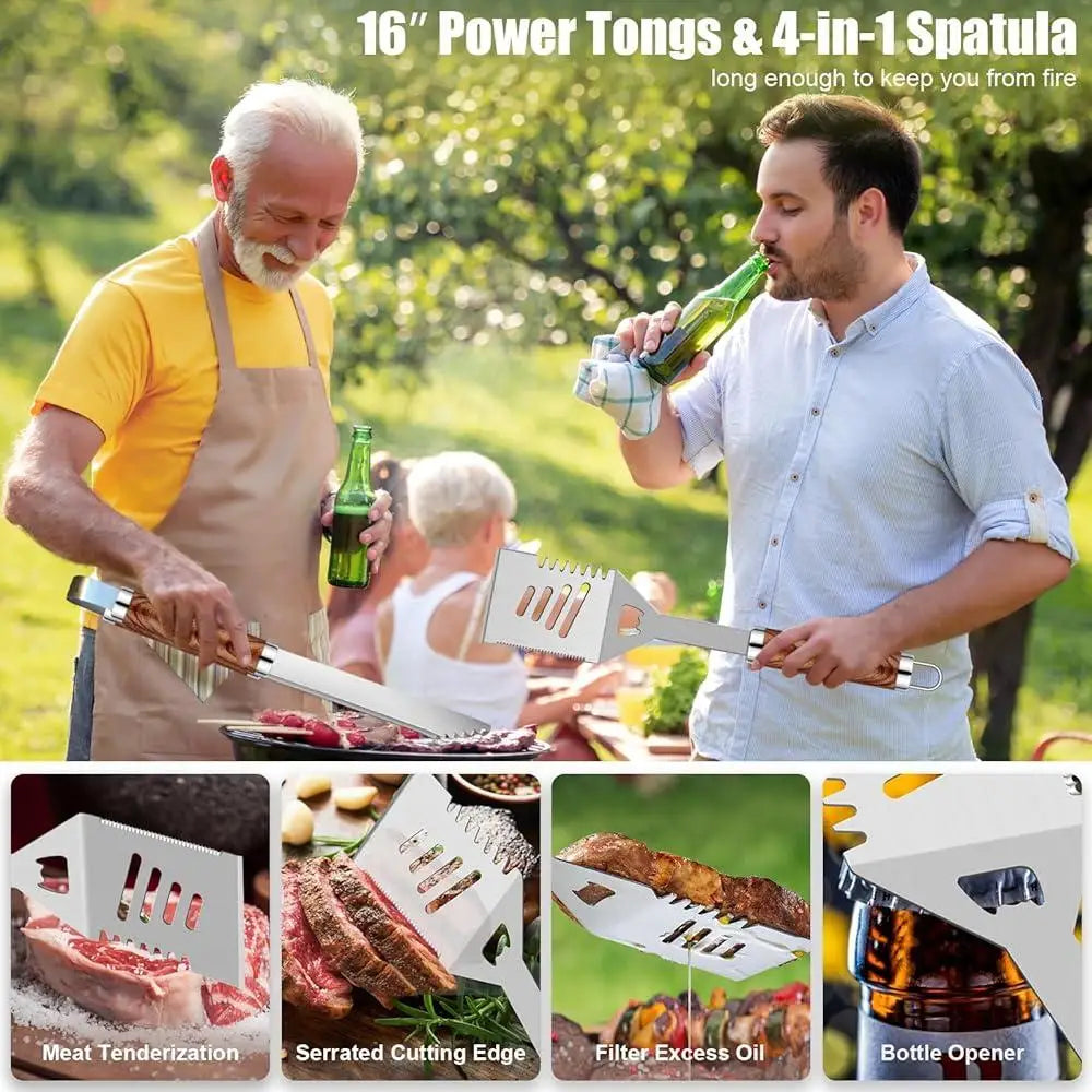 35pcs Professional BBQ Grill Accessories Set Stainless Steel Tools.