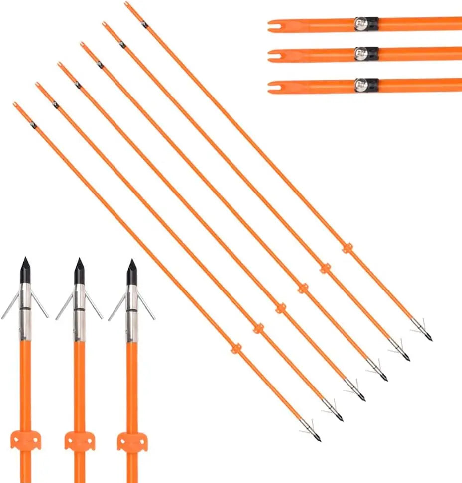 Bow Fishing 32 Inch 5/16" Hunting Arrows Fiberglass Arrows