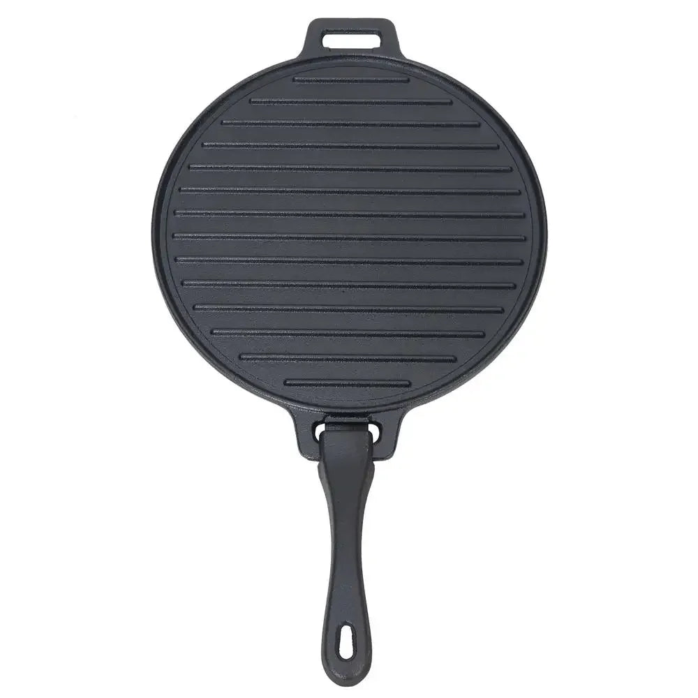 Pre-Seasoned 3-Piece Cast Iron Skillet Set Handles Griddle 6" 10.5" 11"