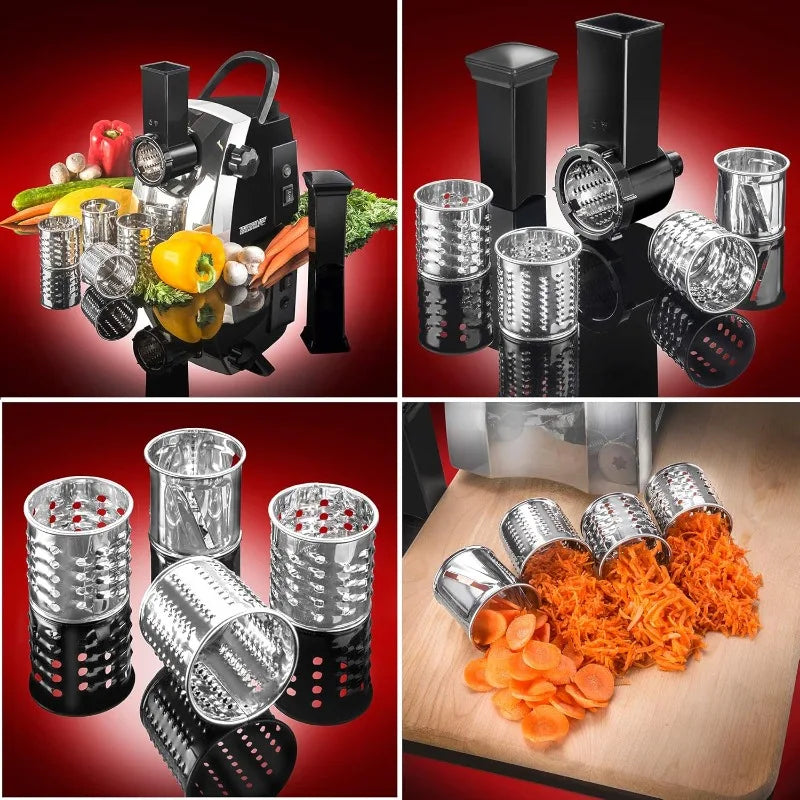Electric Meat Grinder | 6-in-1 Powerful Home Use Slicer/4 Grinding Plates.