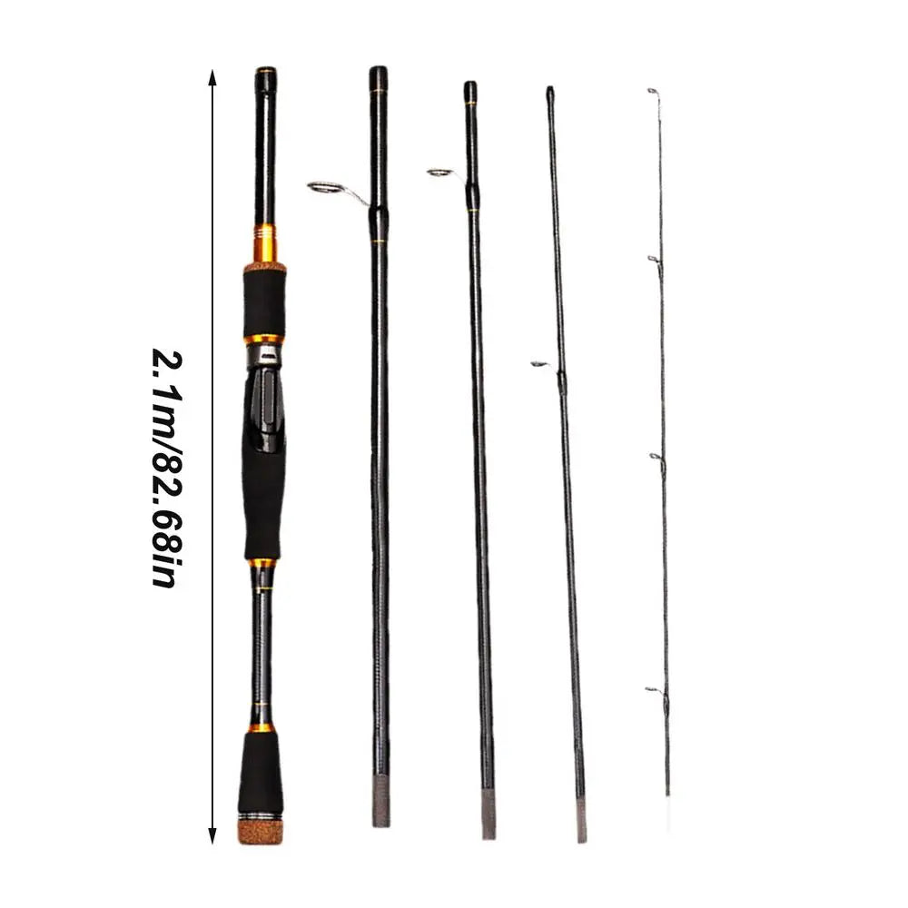 Travel Fishing Rods Lightweight Carbon Fiber Spin Rod .
