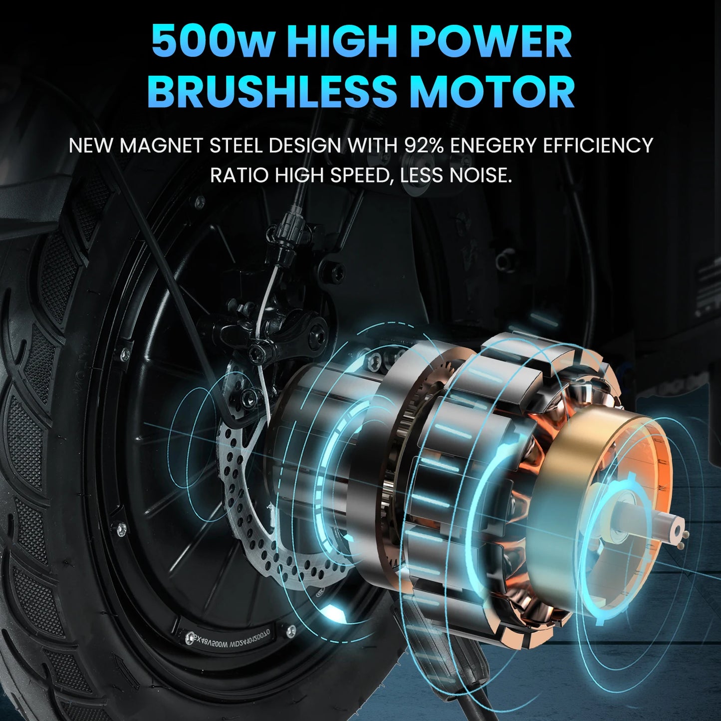 Foldable electric bicycle 500W LED display 3 Modes 14inch tire.