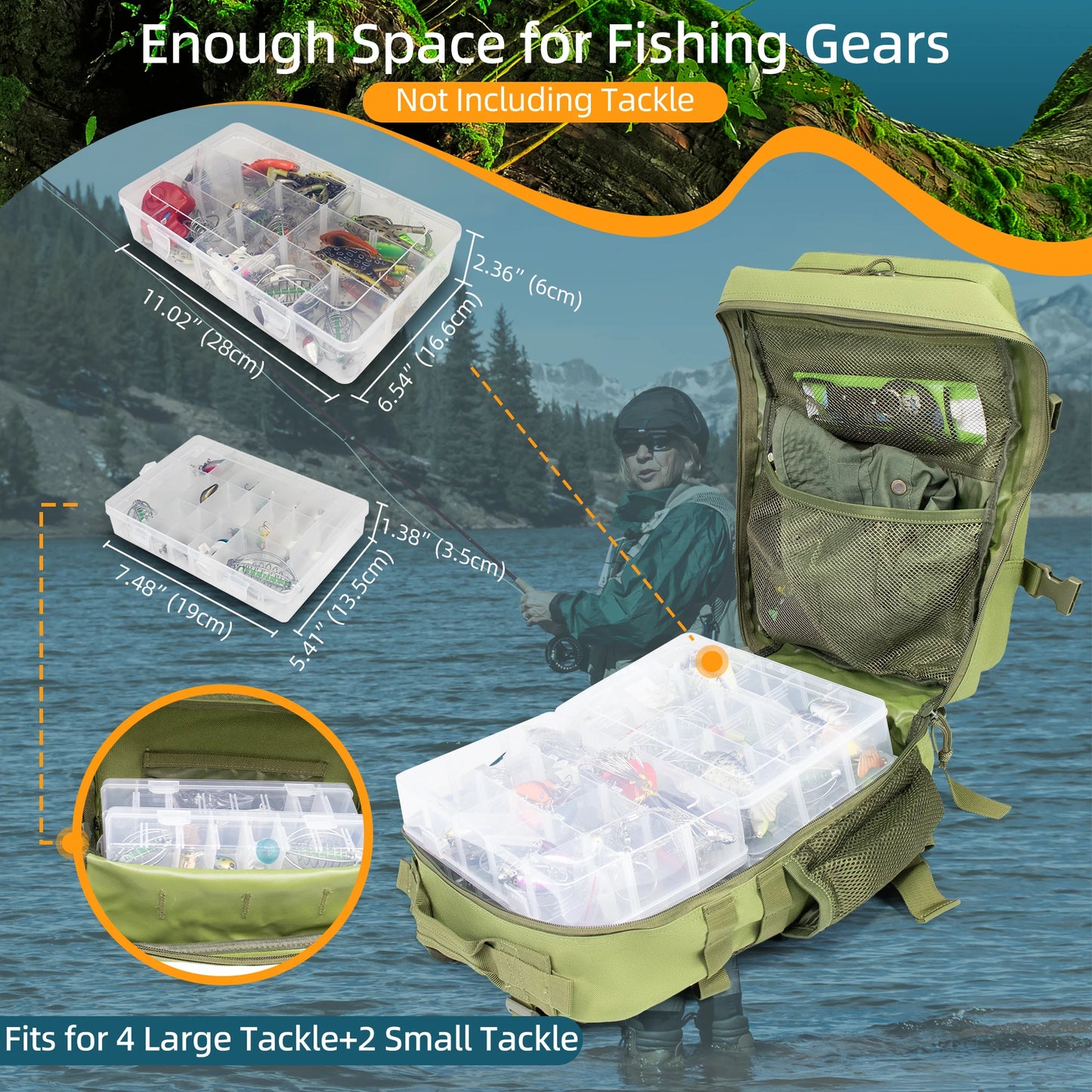 25L Fishing Hunting Backpack .