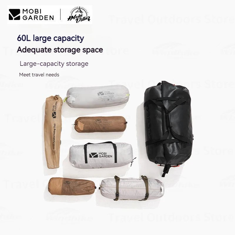 Outdoor Waterproof 60L Large Capacity 600D Storage Bag.