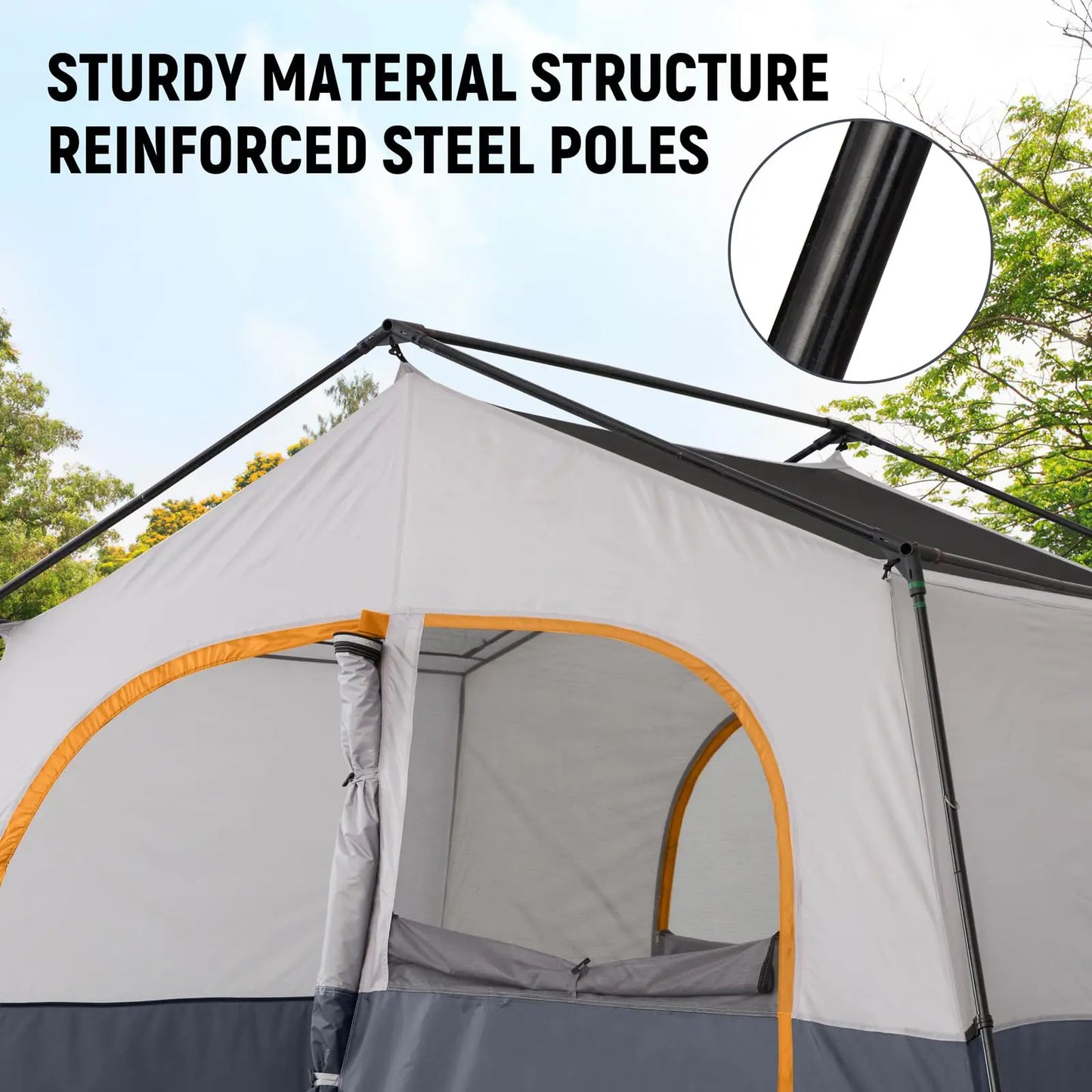 8 Person Camping Tent Portable .