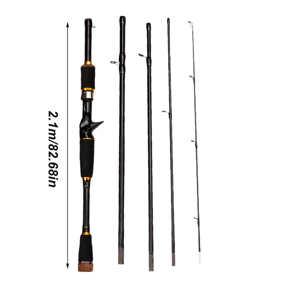 Travel Fishing Rods Lightweight Carbon Fiber Spin Rod .