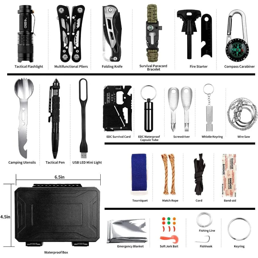 ANTARCTICA Emergency Survival Gear Kits 60 in 1.