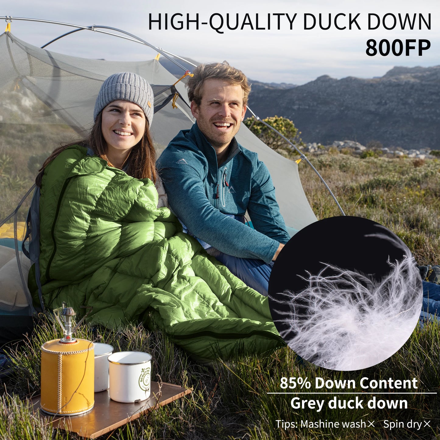 Sleeping Bag Ultralight DUCK Down Sleeping Bag.