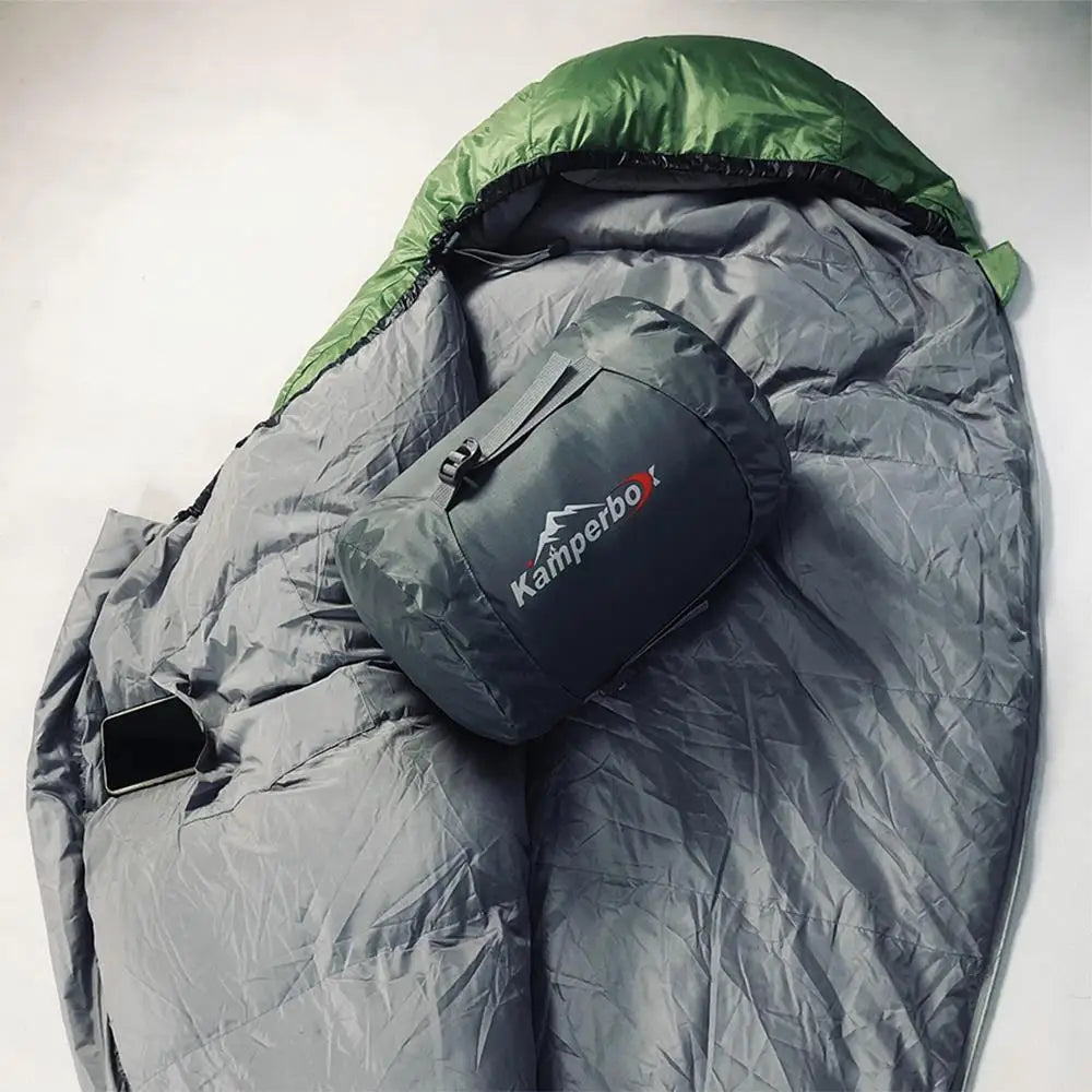 Ultralight Down Sleeping Bag for Winter Camping.