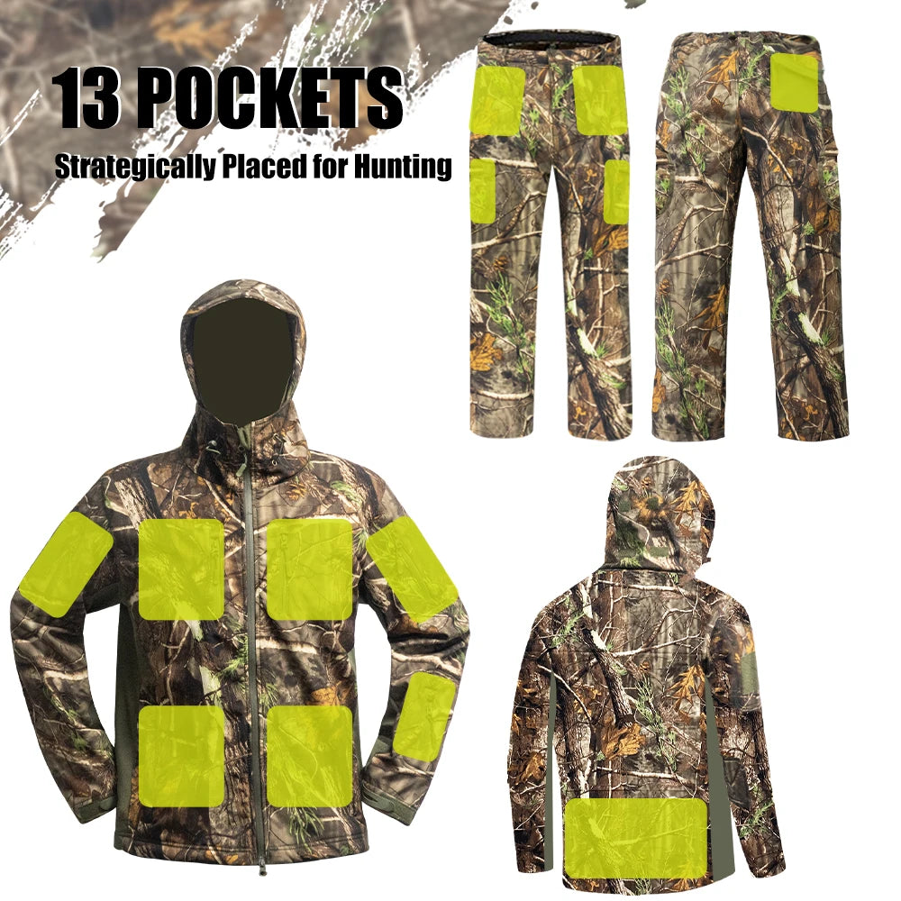 Water Resistant Silent Hunting Jacket and Pants.