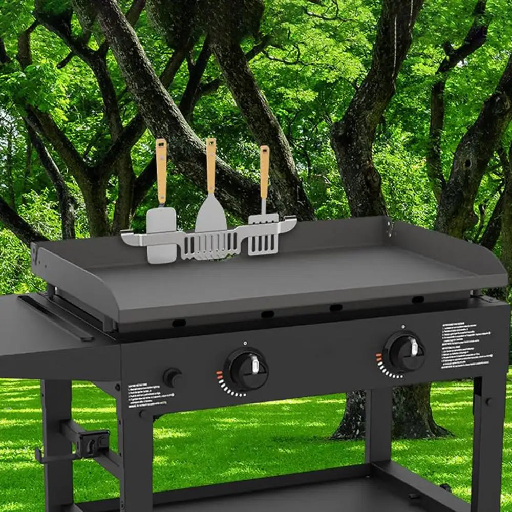 Griddle Spatula Holder Multifunctional BBQ Tool Rack Stainless Steel .
