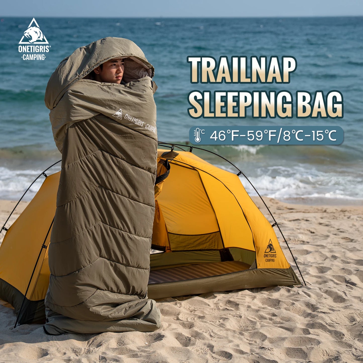 Sleeping Bag Waterproof 3 Season Warm.