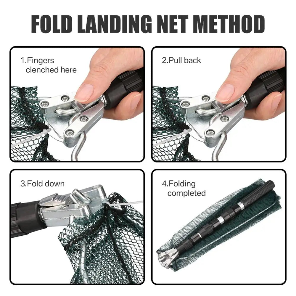 Aluminum Alloy Fishing Net Telescoping Foldable Landing