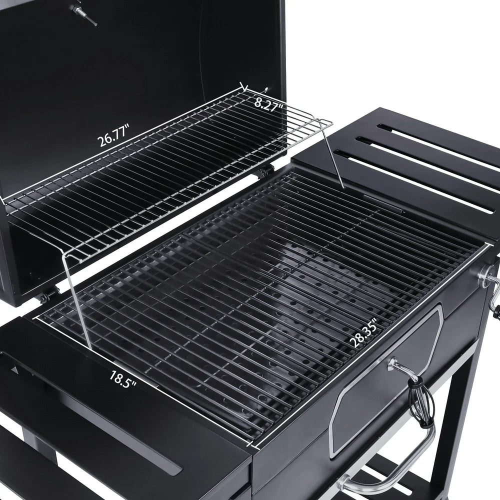 30 Inch Charcoal Grill BBQ Smoker.