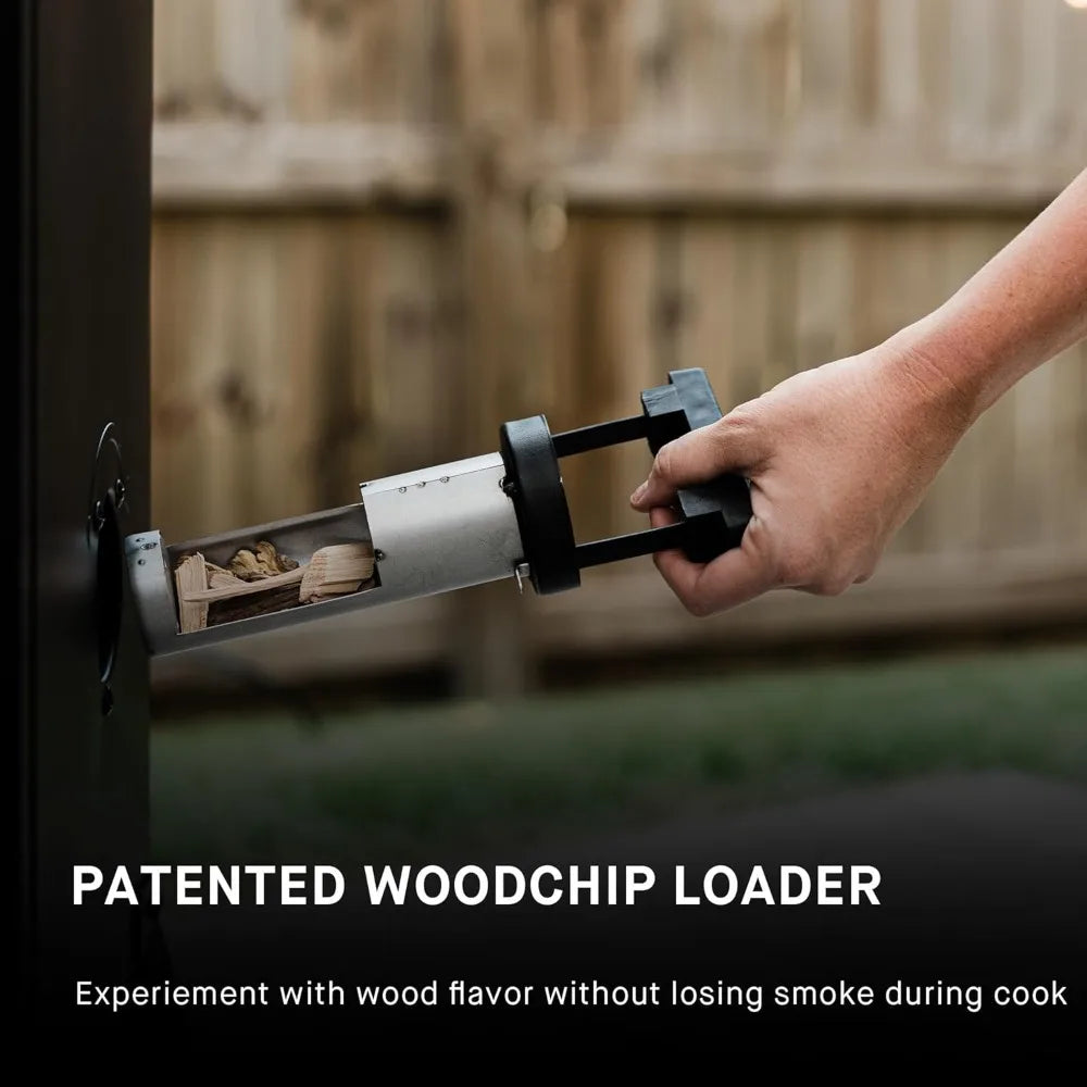 30-inch Digital Electric Vertical Smoker with Side Wood Chip Loader