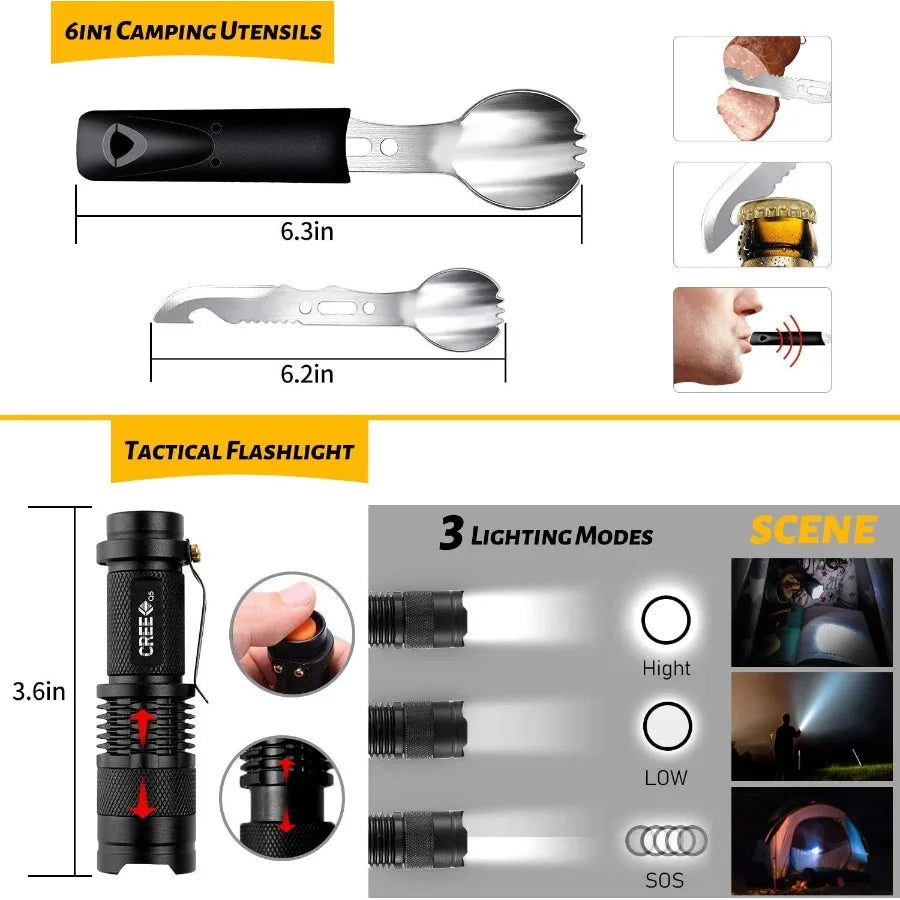 ANTARCTICA Emergency Survival Gear Kits 60 in 1.