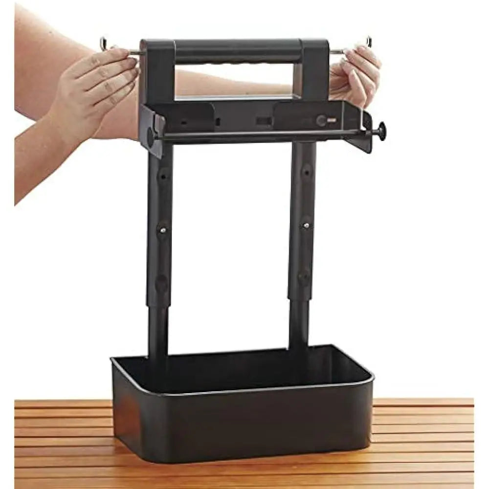 Adjustable BBQ Caddy with Hooks Portable Grilling Organizer