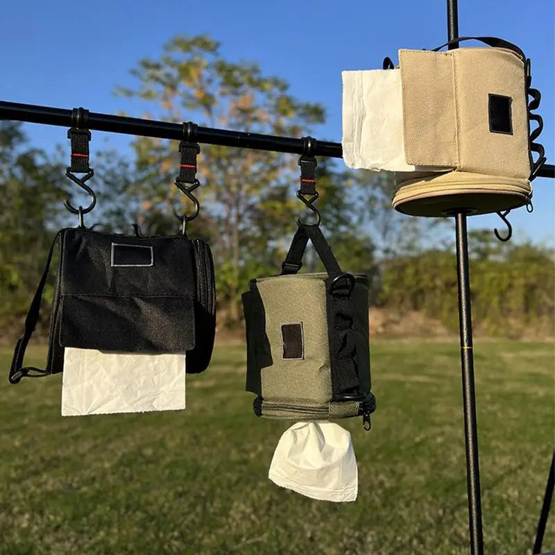 Roll Storage Bag Hanging Toilet Tissue Storage Camping Hiking Outdoor.