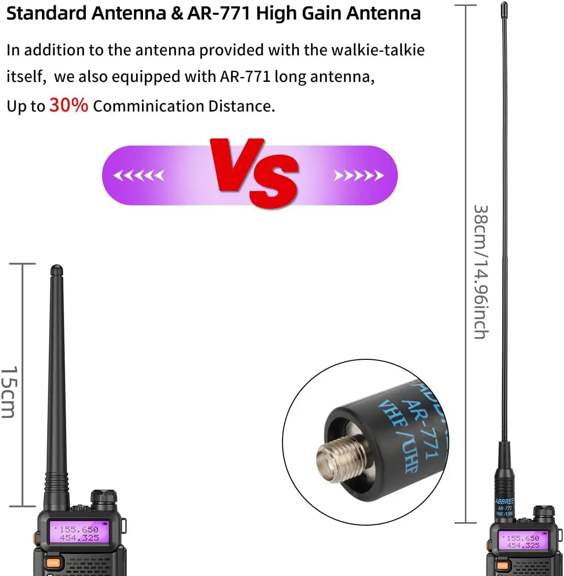 8W Tri-Power Walkie Talkie High Power