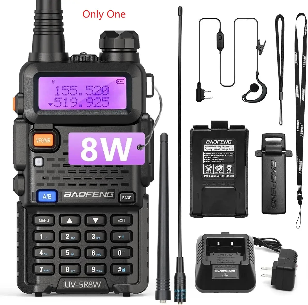 8W Tri-Power Walkie Talkie High Power