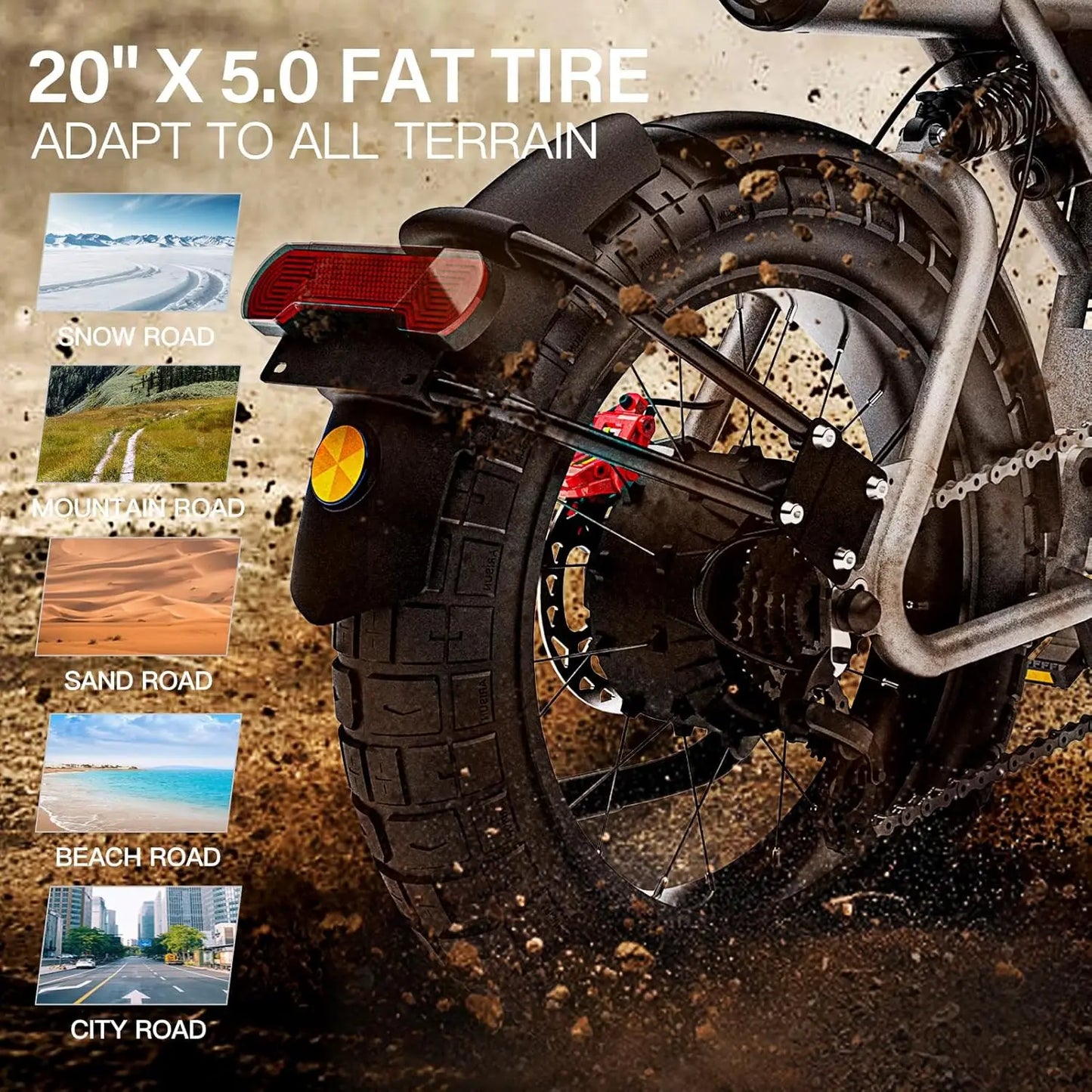 Electric Bike CT20S 2000W 60V 27.5AH Electric Motor bike Fat Tire .