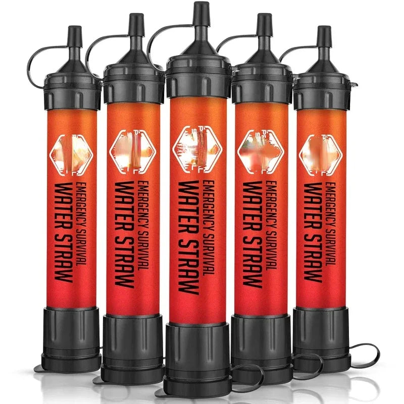 Popular.5 High Capacity Emergency Survival Water Straws.