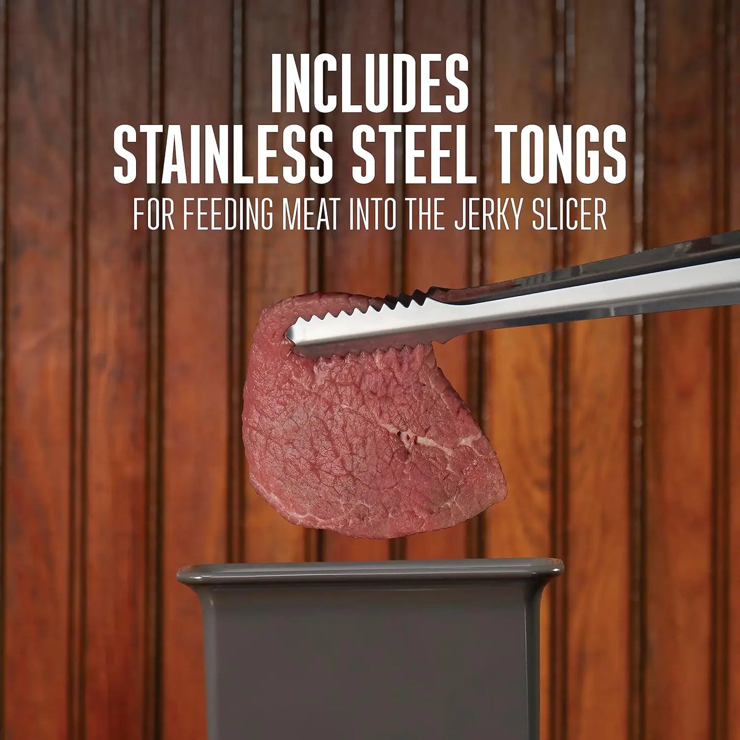 Manual Beef Jerky Slicer, For Cuts Up To 5” Wide x 1.25” Thick.